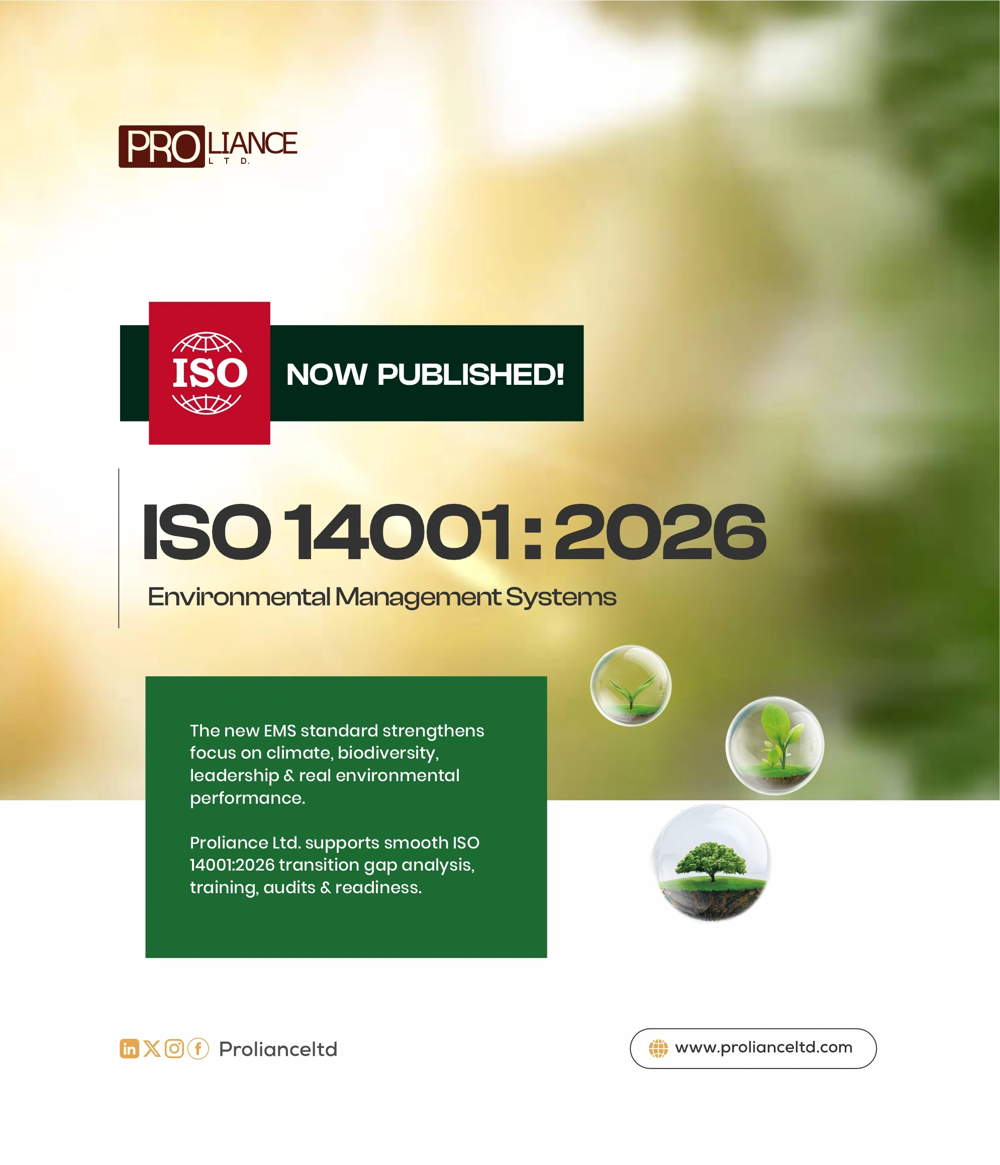 ISO 14001:2026 IS OFFICIALLY PUBLISHED